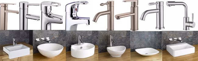 Full-Customized Design Vanity Cabinets in Shaker with Under-Mount Ceramic Sink