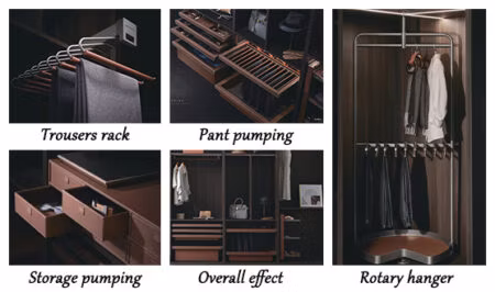 Swete European Style White Wooden Walk-in Bedroom Cloakroom Wardrobe Design