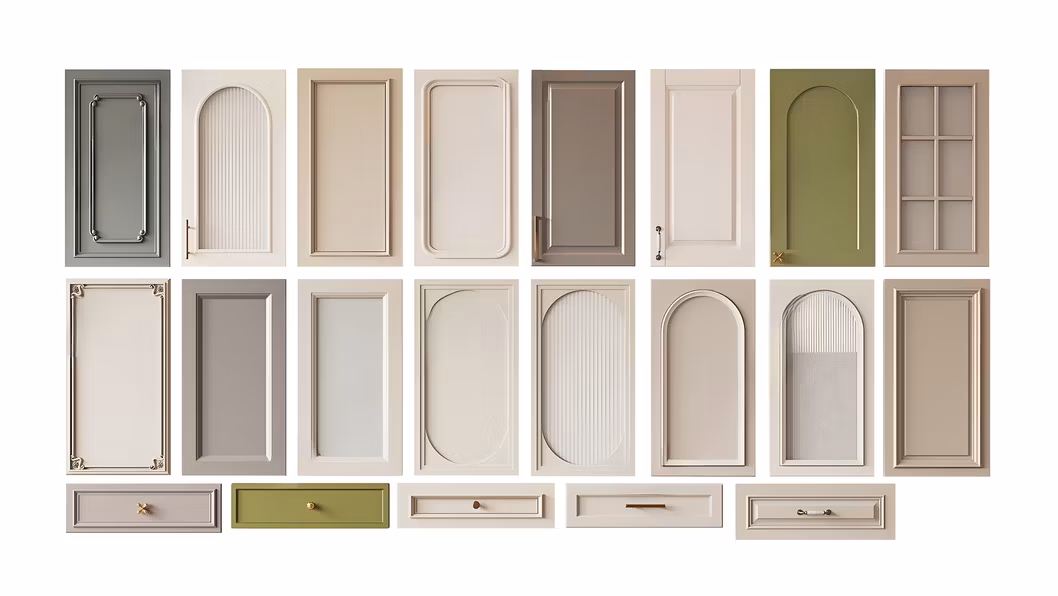 Swete Simple European Style White Wooden Bedroom Wardrobe Design Glass Door Lamp with Mirror Dresser