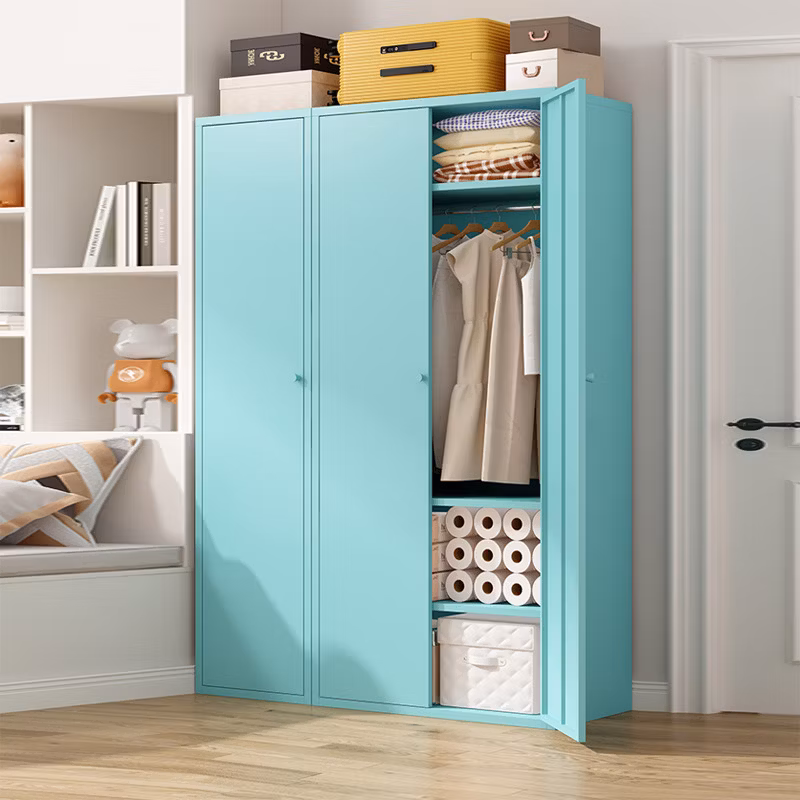 Steel Almari 4 Door Cheap Modern Iron Wardrobe Metal Metallic Wardrobe Steel Wardrobes Almari Bedroom Furniture