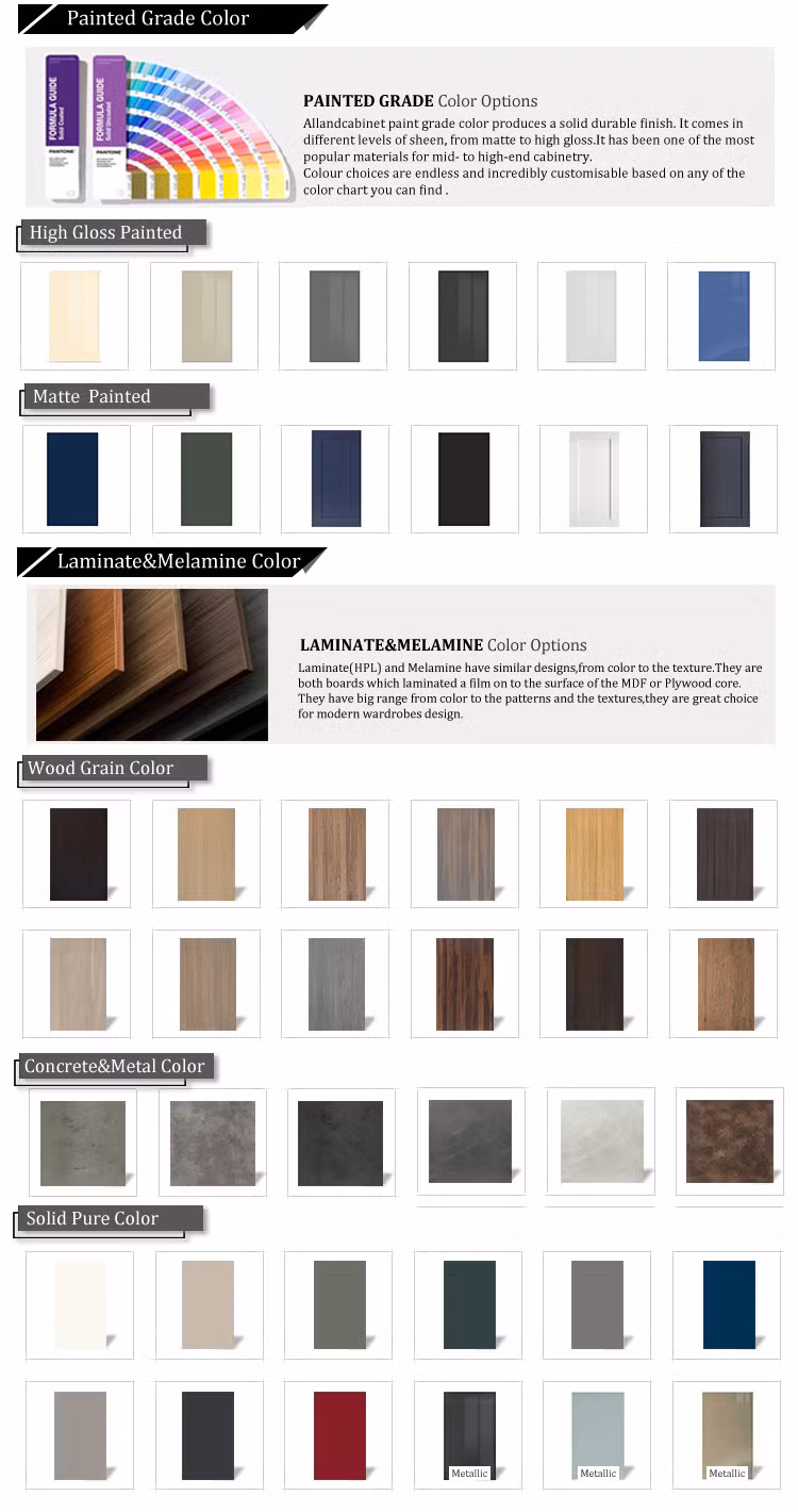 Allandcabinet Modern Style Solid Wood Wardrobe Walk-in Closet Design with Swing Door for Apartment