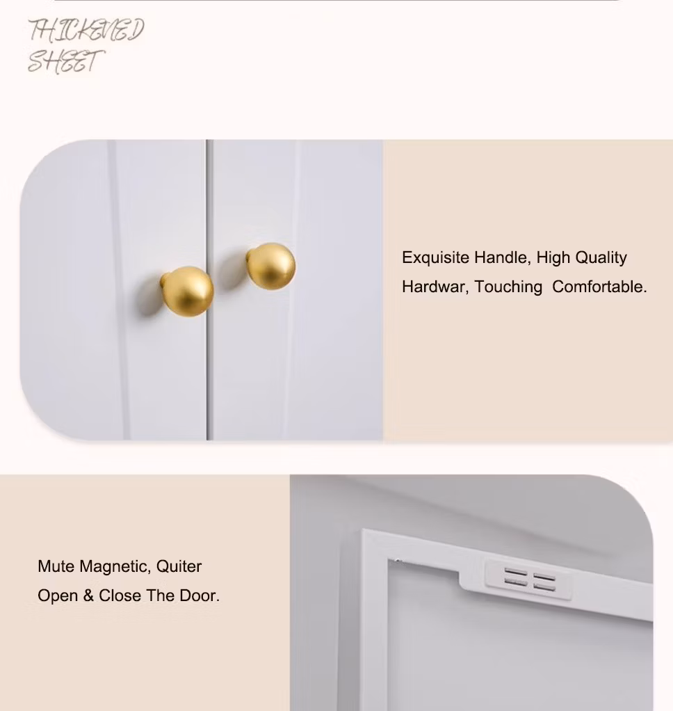 Children Room Wardrobe European Modern Steel Locker Waterproof Adult and Child Storage Closet