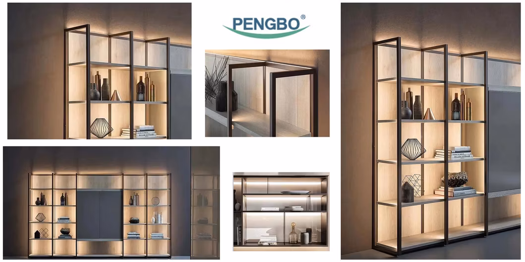 Pengbo New Styel Sliding Door Modern Solid Wooden White Wardrobe Sets