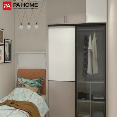 PA semplice Design moderno singolo Swing porta guardaroba camera da letto per Spazi piccoli