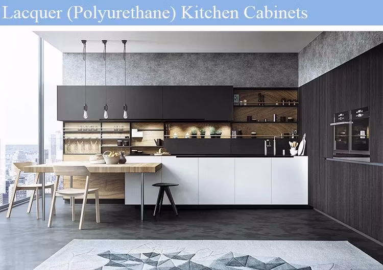 Waterproof Furniture Kitchen Cabinets Commercial Laminated Plywood Melamine Veneer Kitchen Cabinets