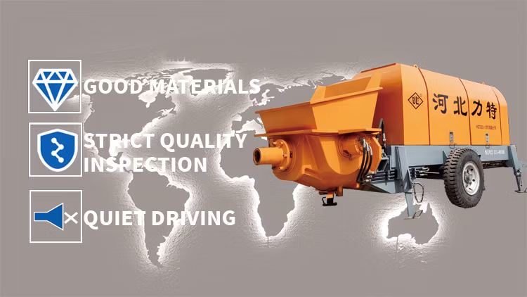 Intelligent Flexible Adaptation Cement Trailer Pump for Construction