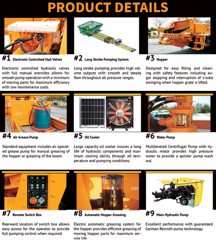 Intelligent Flexible Adaptation Cement Trailer Pump for Construction