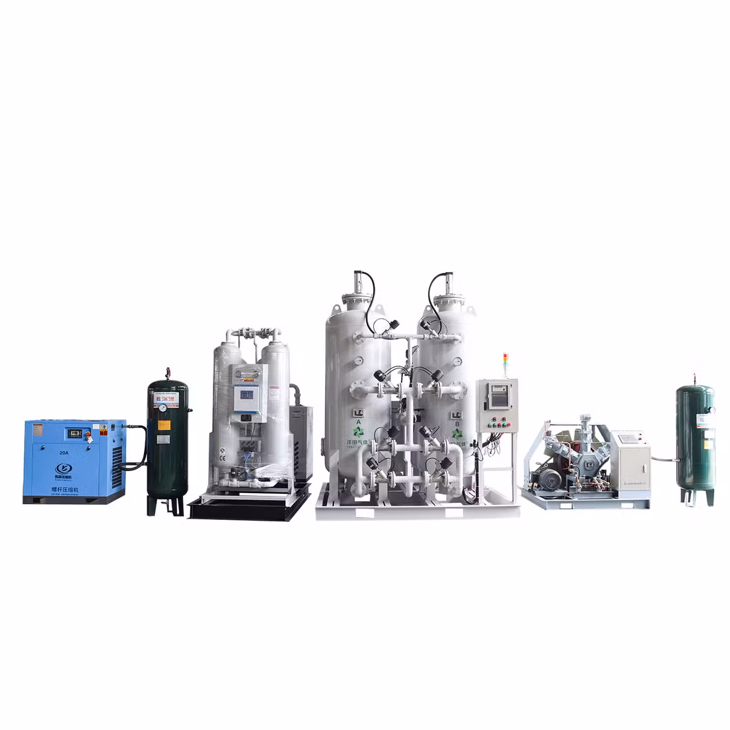 Azbel 100m3/H Food Grade Automation Psa Nitrogen Plant for Fruit Preservation 99.999% High Purity N2 Production Steel Welding