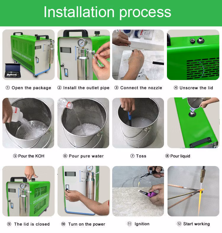 Water Fuel Oxyhydrogen Generator for Gold Jewelry Welder