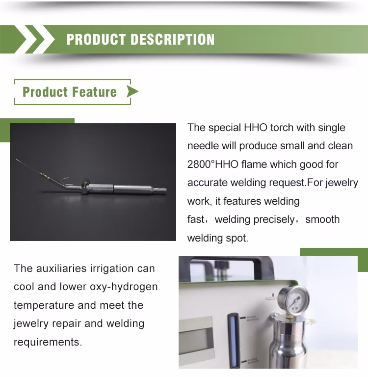 Water Fuel Oxyhydrogen Generator for Gold Jewelry Welder