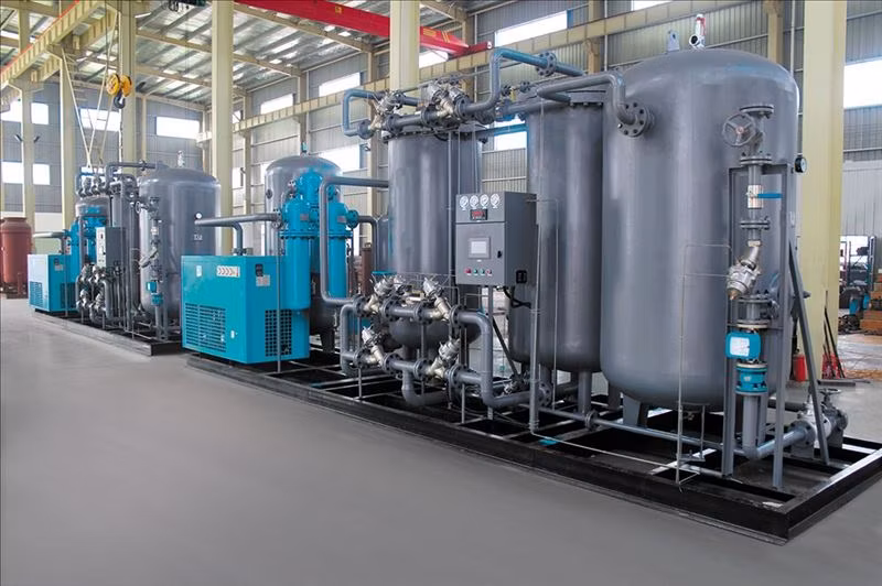 Azbel 100m3/H Food Grade Automation Psa Nitrogen Plant for Fruit Preservation 99.999% High Purity N2 Production Steel Welding