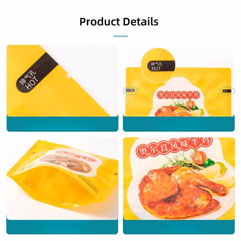 Eco-Friendly Microwave Stand up Pouch for Rice and Meat