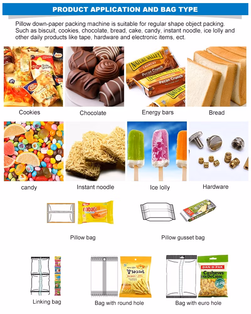 Maize Flour Packing Good Price Automatic Small Biscuit/Cookie/Cake /Candy Packaging Machine