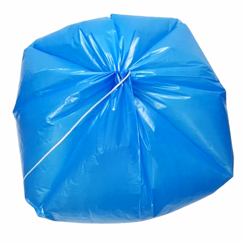 Disposable Eco 60L 100L 33 Gallon HDPE LDPE Recycled Tear Tie Flat Roll Black White Laundry Star Seal Rubbish Trash Garbage Plastic Poly Bag with PP Tie String