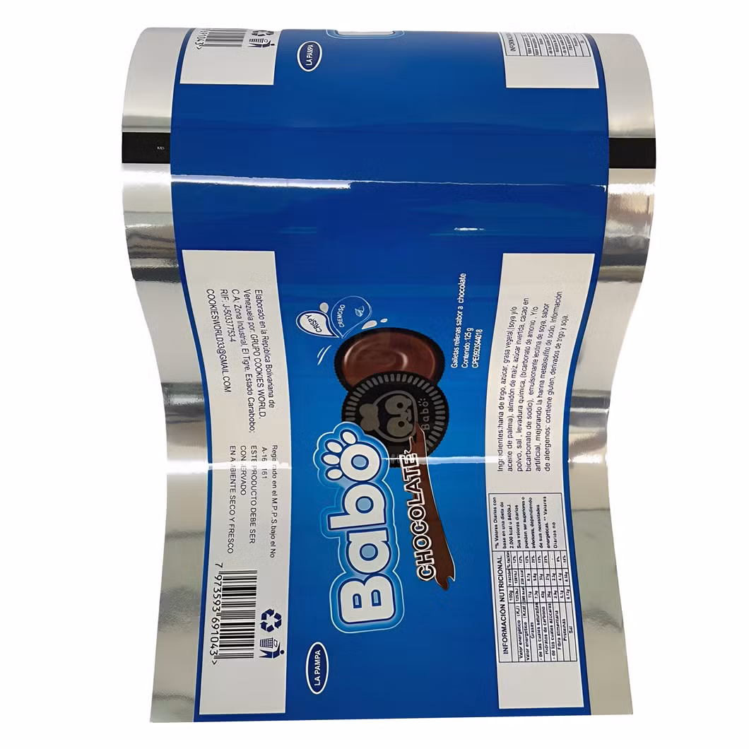 Laminating Material BOPP/VMCPP or Pet/VMPET/PE Snack Packaging Food Grade Plastic Film in Roll Package