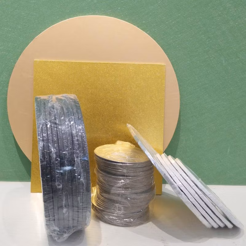 Wholesale Color Paper Corrugated Cake Board Card Drum Mat Food Packaging