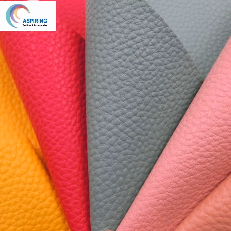 Vintage Design Double Color Printed PVC Leather Fabric for Sofa