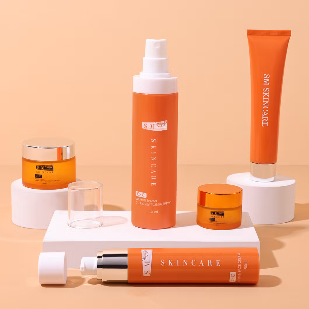 OEM 15ml 50ml 100ml Printing Luxury Skincare Glass Cream Jar Bottle Sets Packaging Fine Mist Spray Pump with Pet Bottle