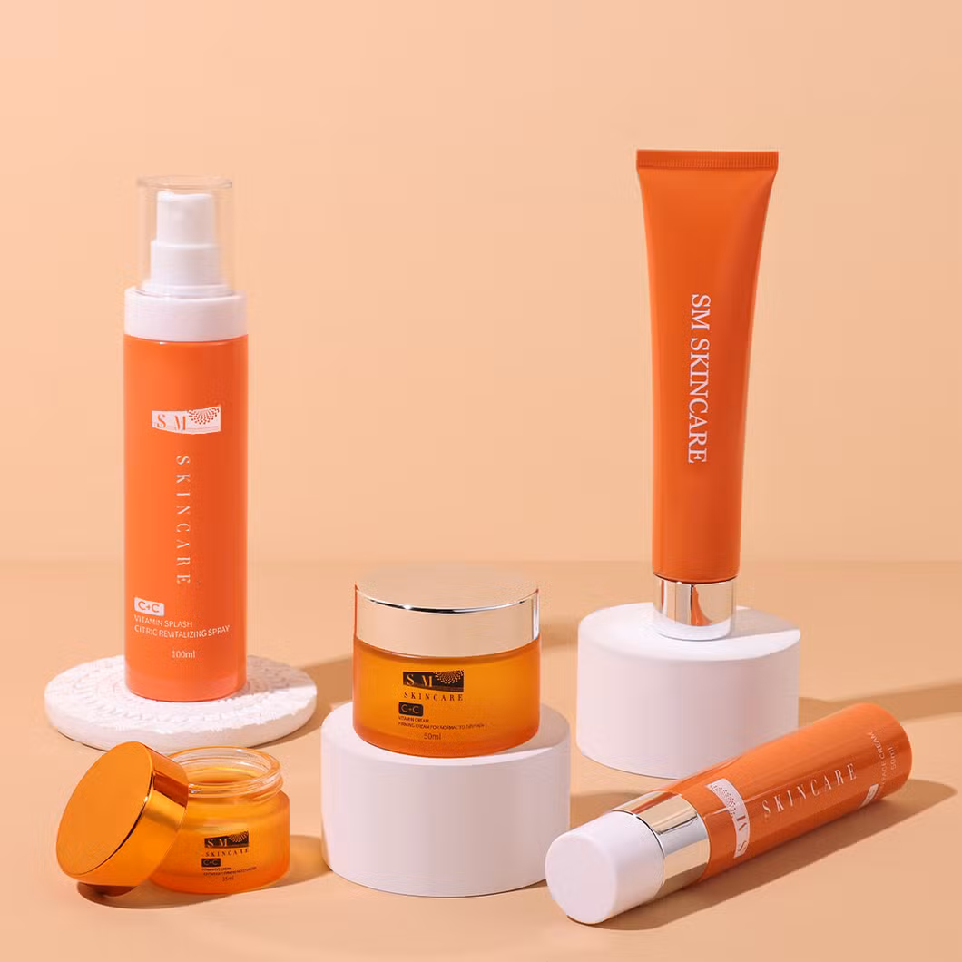 OEM 15ml 50ml 100ml Printing Luxury Skincare Glass Cream Jar Bottle Sets Packaging Fine Mist Spray Pump with Pet Bottle