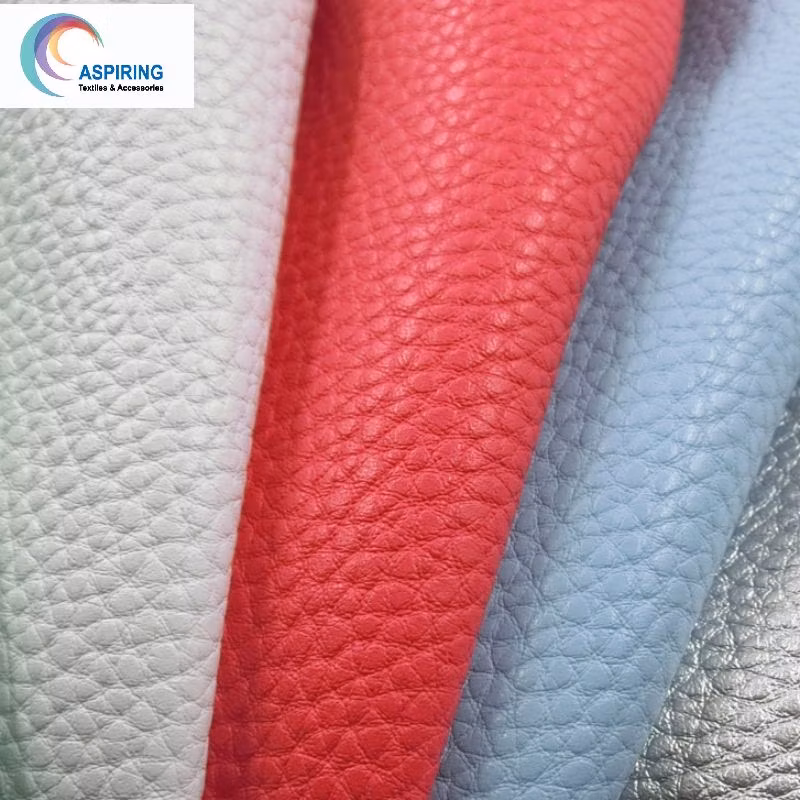 Vintage Design Double Color Printed PVC Leather Fabric for Sofa
