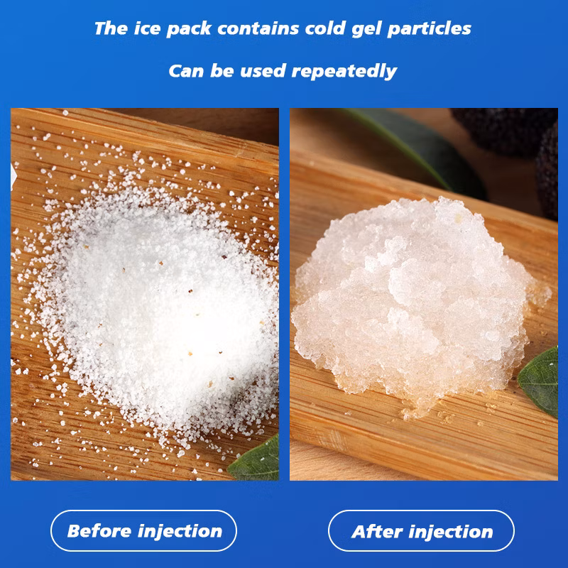 180 Ml Wholesale Reusable Ice Packs Custom Design Self-Priming Water Food Dry Ice Gel Pack