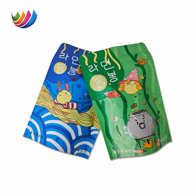 OEM Factory Customized UV Printing Ziplock Stand up Pouch Plastic Bag Snacks Packaging