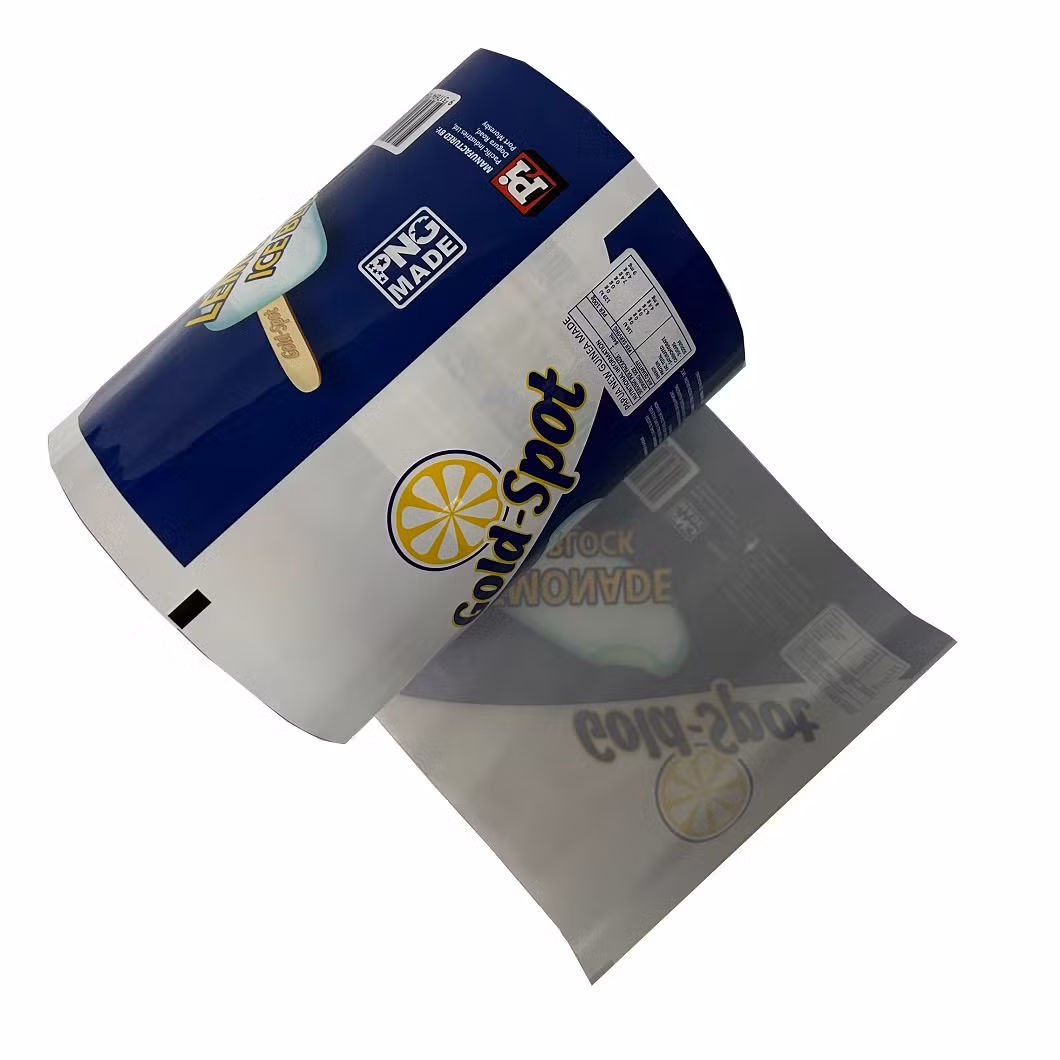 Custom Printing Plastic Food Ice Pop Lolly Laminated Roll BOPP/Pet/Pearlized Film for Food Package