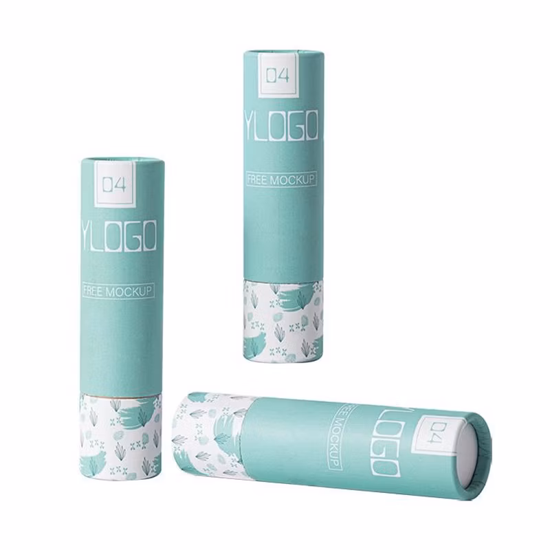 Custom Eco Friendly Carton Round Cylinder Box Empty Biodegradable Craft Cardboard Paper Tubes Packaging