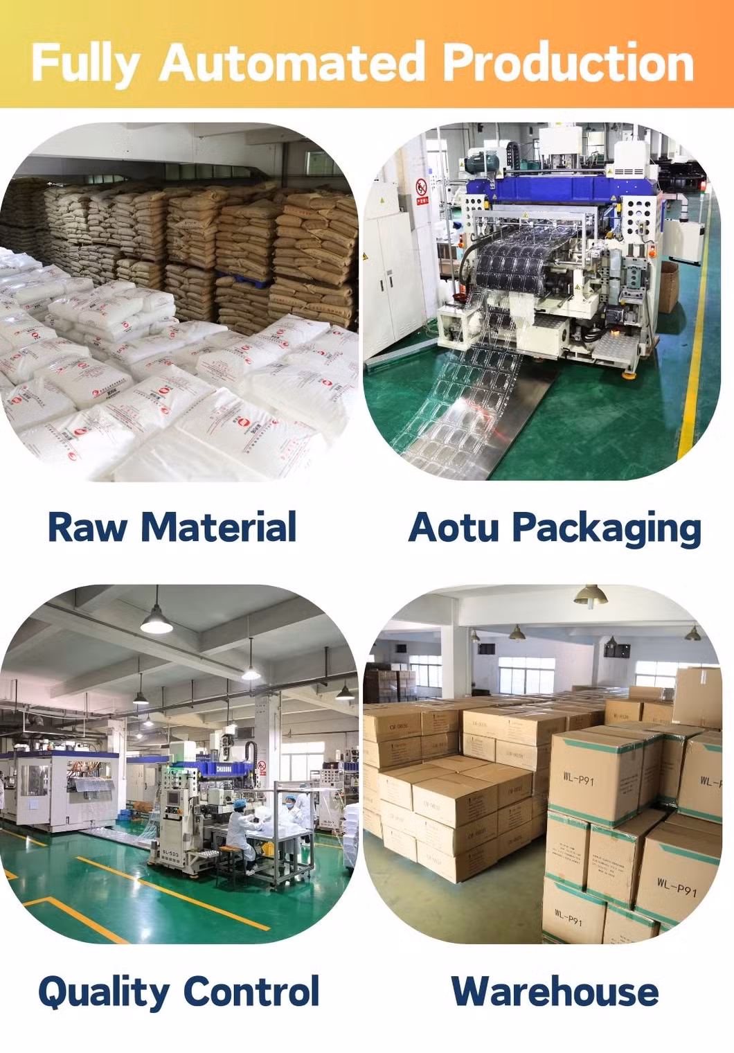 Eco Friendly Takeaway Disposable Lunch Food Container Big Capacity Kraft Paper Food Packaging