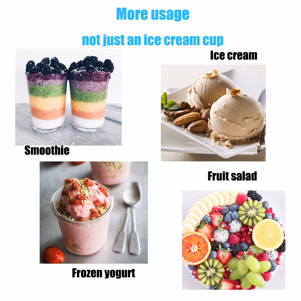 Food Grade Single Wall 6.5oz 200ml PLA Coated Ice Cream Paper Cup Design