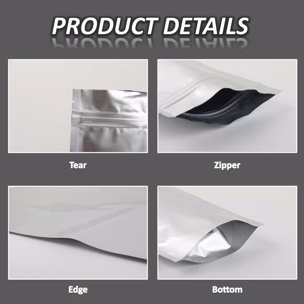 Custom Printed Ziplock Aluminum Foil Mylar Stand up Pouch Bag with Zipper Doypack for Everything Packaging Bag