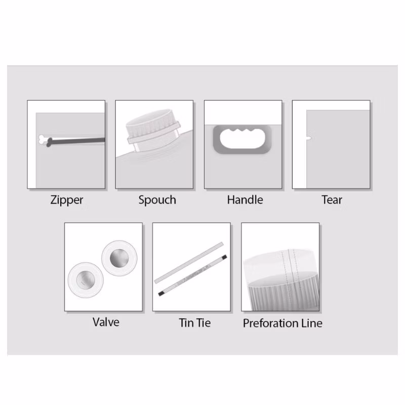 Biodegradable Plastic Flat Bottom Matte Glossy Printed Food Packaging