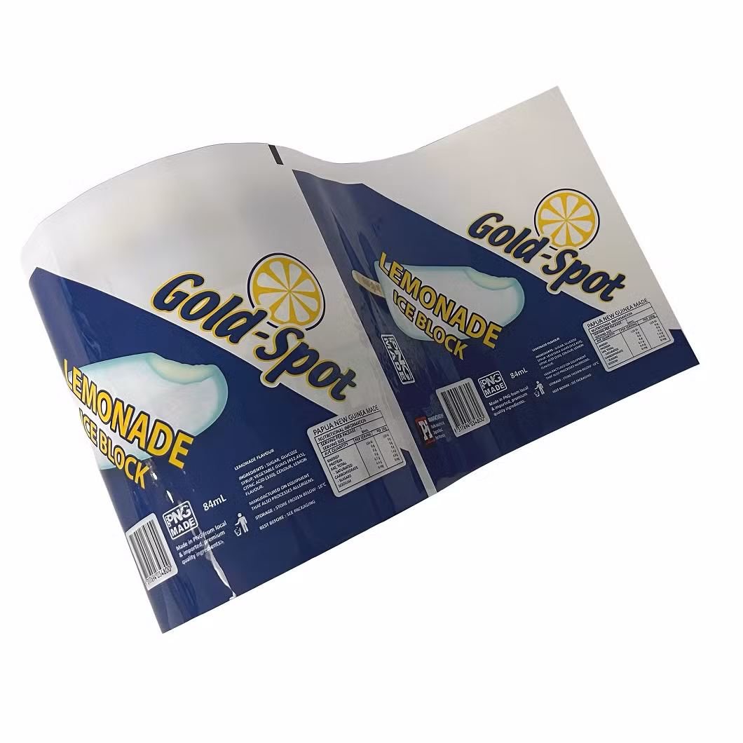 Custom Printing Plastic Food Ice Pop Lolly Laminated Roll BOPP/Pet/Pearlized Film for Food Package