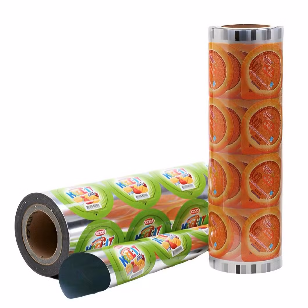 Custom Aluminum Foil Jelly Lidding Plastic Roll Film Packaging for Food Package