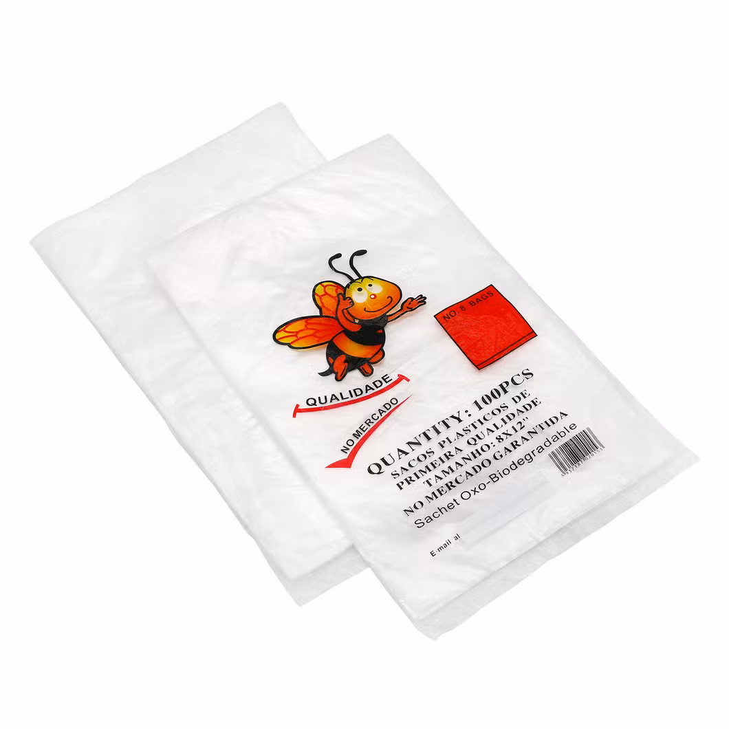 Manufacturer Wholesale Large Medium and Small Flat Mouth Dustproof Transparent Film PE Plastic High-Pressure Packaging Flat Bag