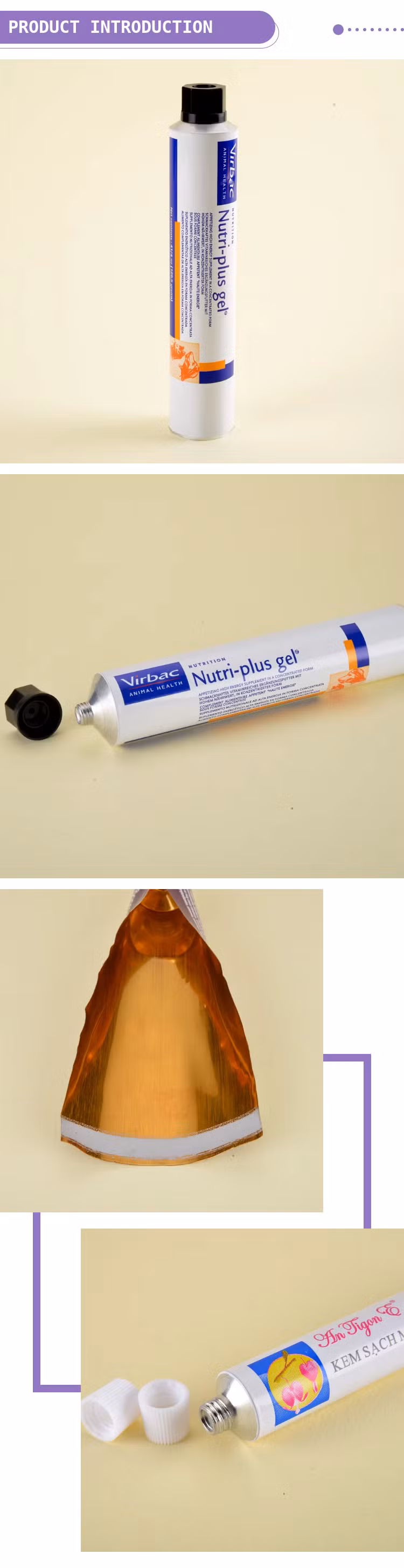 Custom Factory 150ml180ml Metal Tube Pet Food Pure Aluminum Universal Packaging Pigment Hair Color Cream