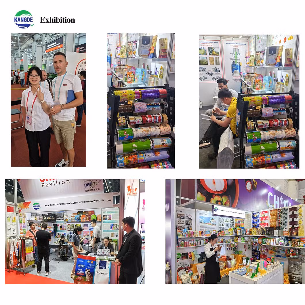 Customized Printing Food Cakes Snacks Flexible Packaging Aluminum Foil Package Bag with Transparent Window Packaging Bag