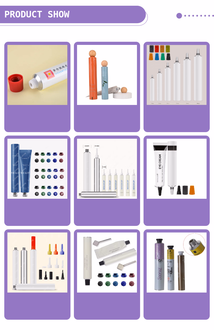Custom Factory 150ml180ml Metal Tube Pet Food Pure Aluminum Universal Packaging Pigment Hair Color Cream