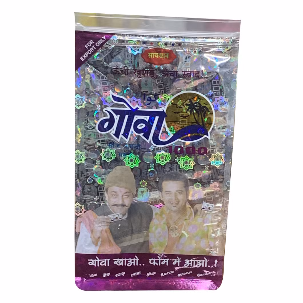 Rainbow Shaped Laser Plastic Mylar Zip Lock Food Biscuit Candy Snack Doypack with Bling Design