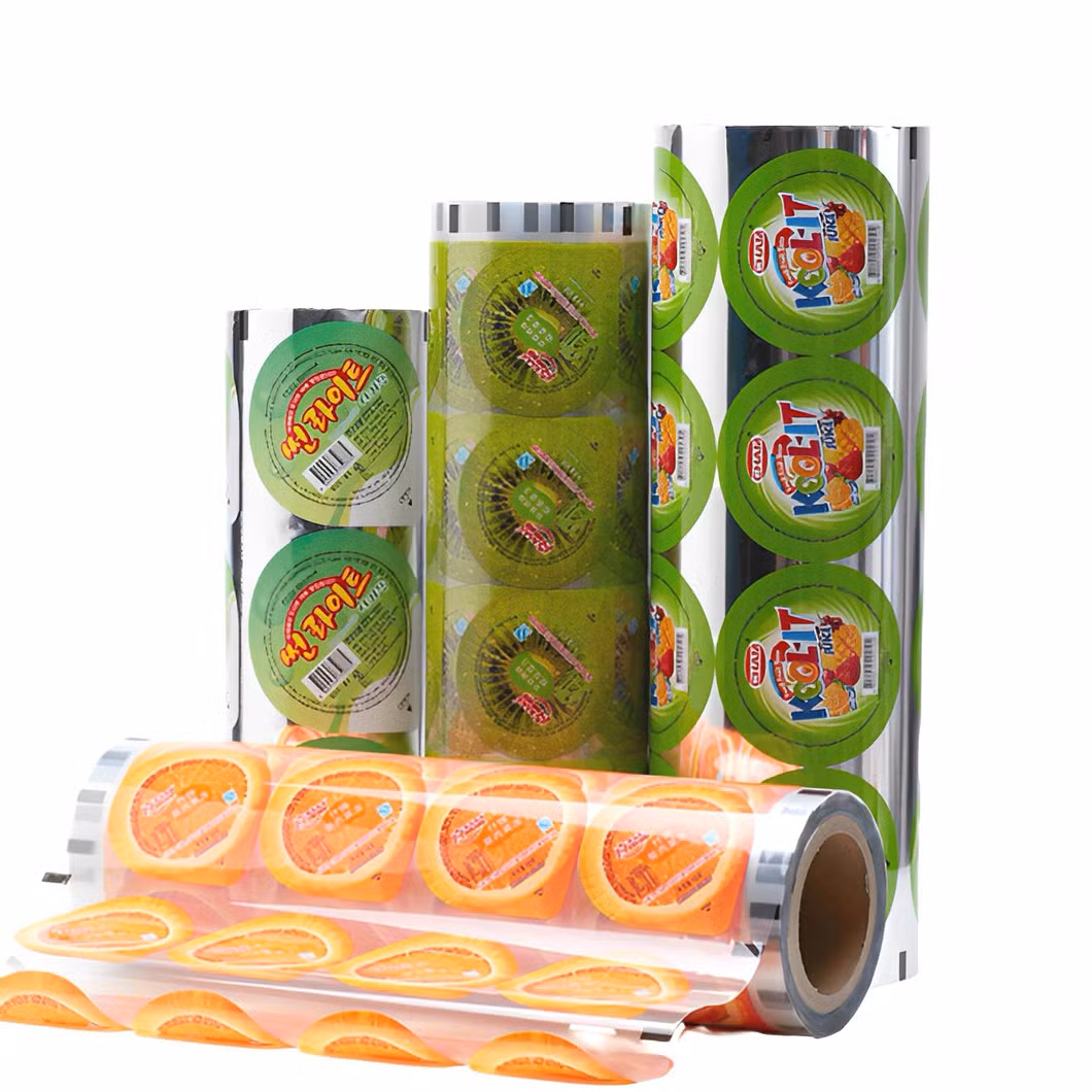 Custom Aluminum Foil Jelly Lidding Plastic Roll Film Packaging for Food Package