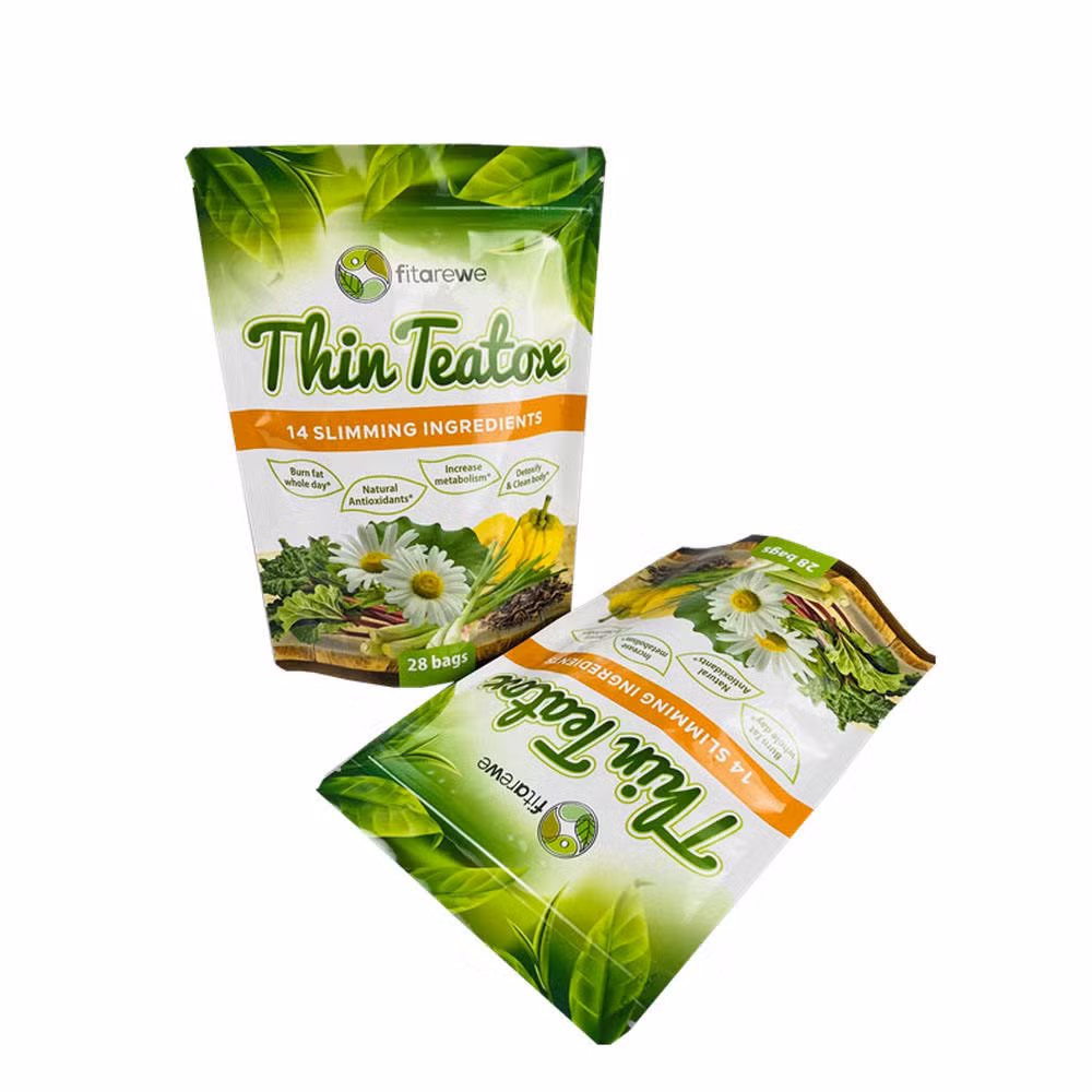 Spice Plastic Packaging for Coconut Sugar Custom Print Food Package Plastic Ziplock Pouch Bag Tea Bag