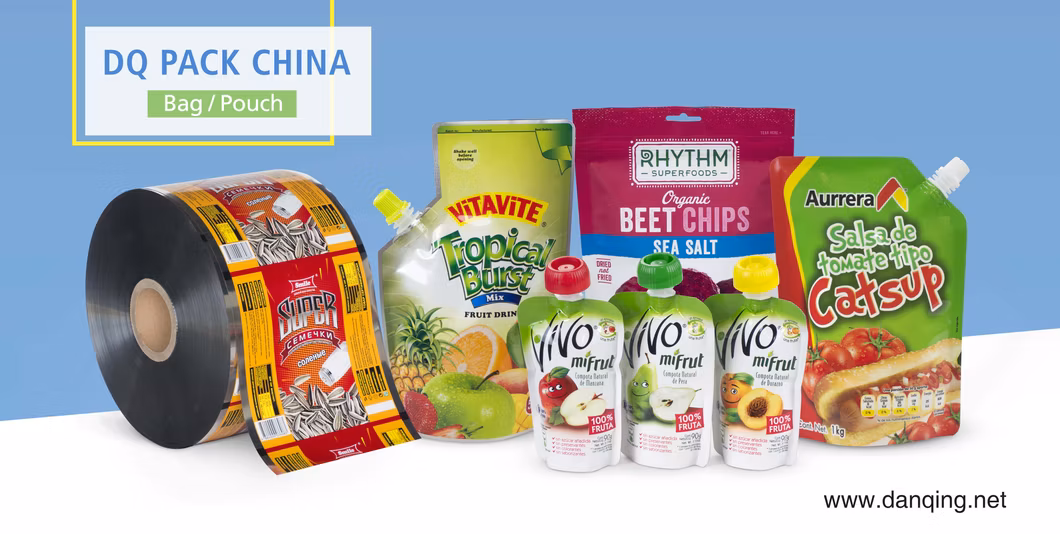 Dq Pack Hot Sale Biscuit Roll Film Plastic Packaging