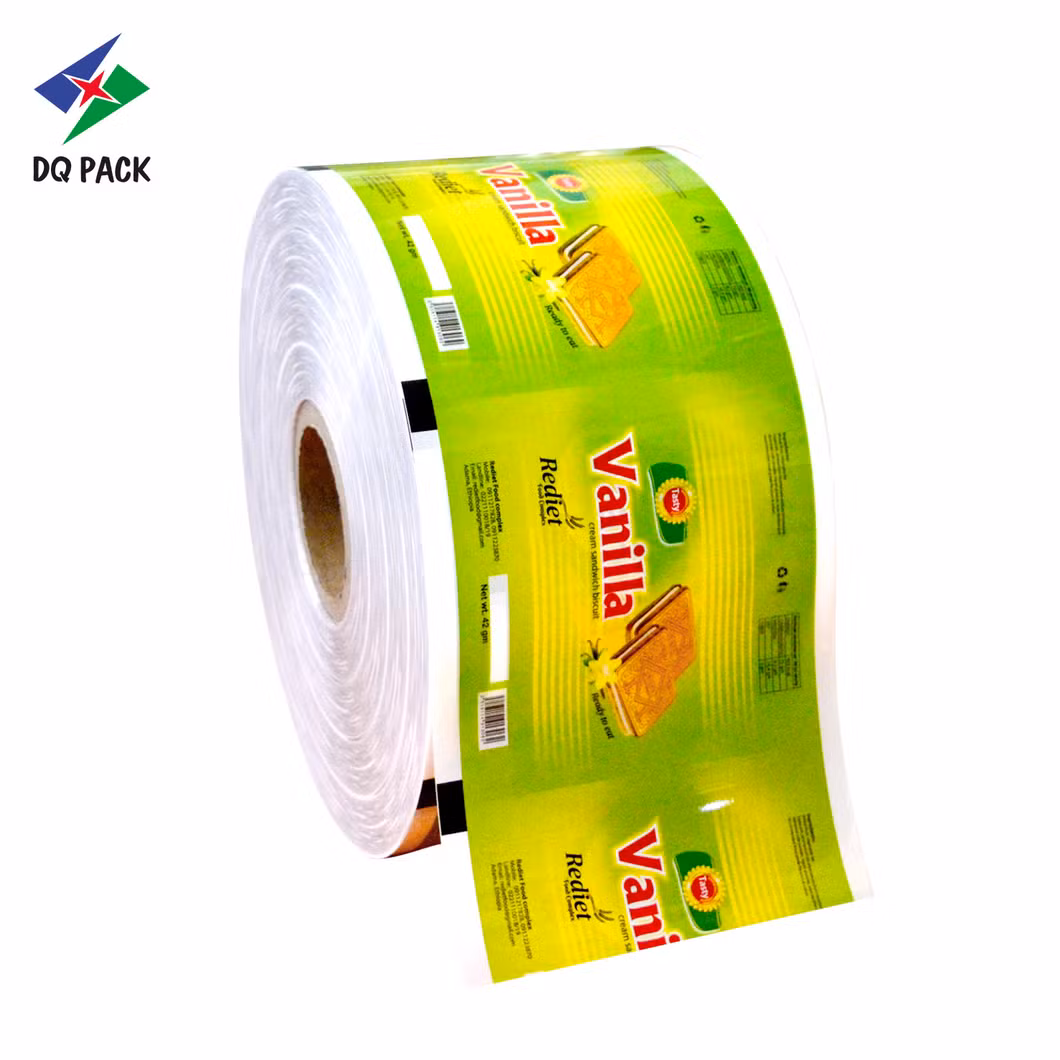 Dq Pack Hot Sale Biscuit Roll Film Plastic Packaging