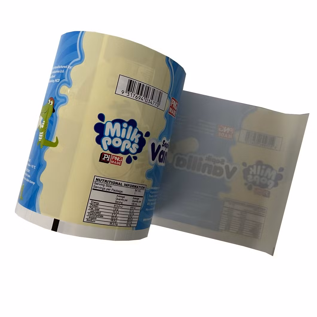 Custom Printing Plastic Food Ice Pop Lolly Laminated Roll BOPP/Pet/Pearlized Film for Food Package