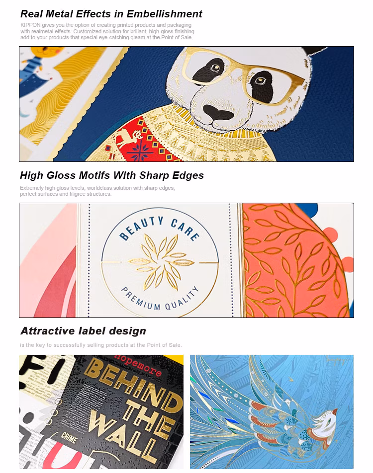 Custom Labels 3D Varnish Gold Foil Raised Logo Fashion Design Spot UV Sticker Printing Bottle Champagne Packaging