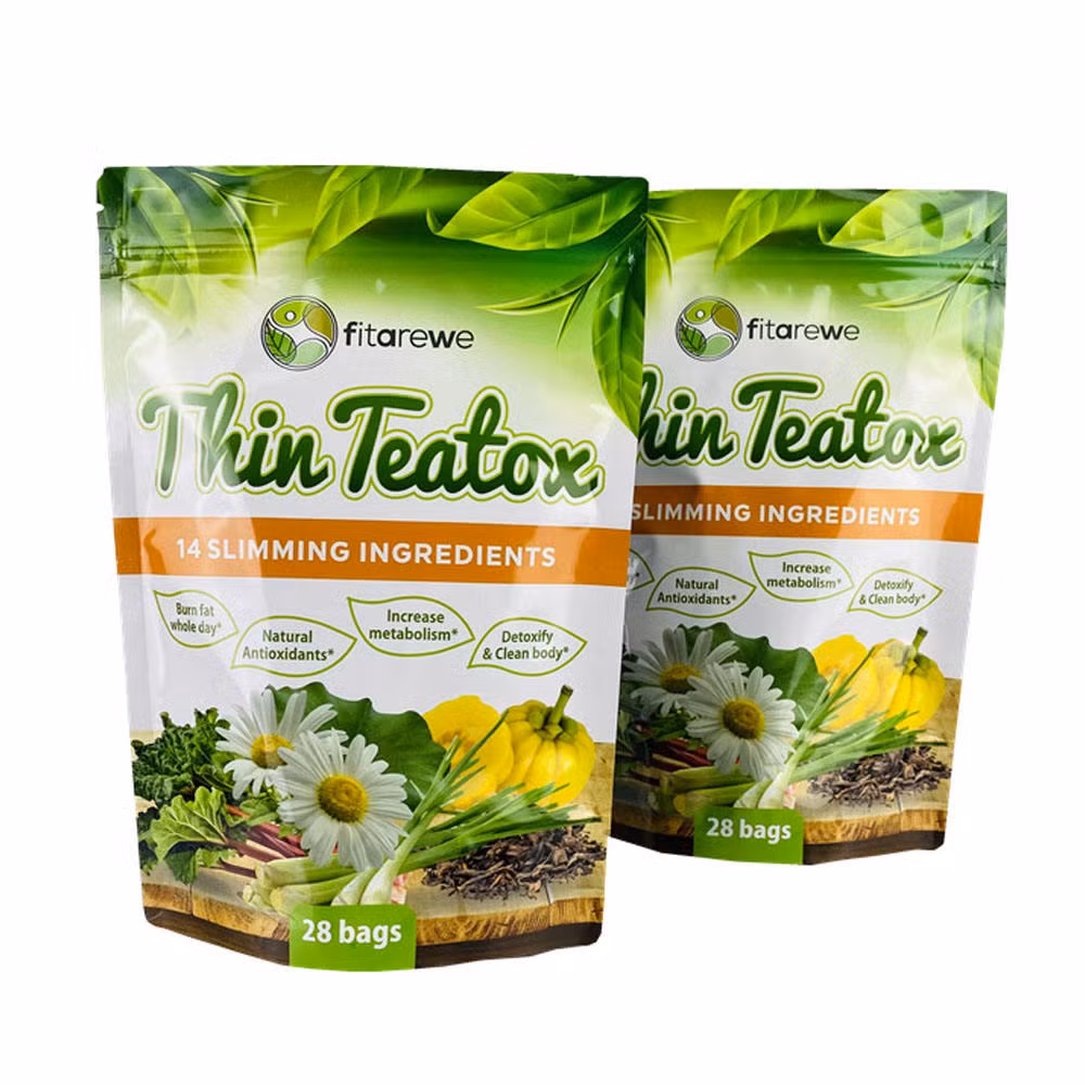 Spice Plastic Packaging for Coconut Sugar Custom Print Food Package Plastic Ziplock Pouch Bag Tea Bag