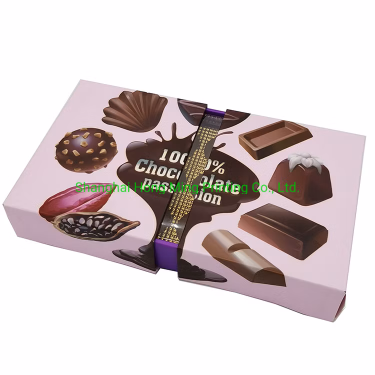 Luxury Packaging Custom Printed Chocolate Box with Plastic Tray Insert