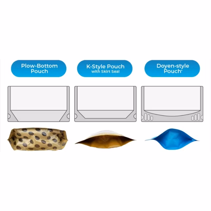 Biodegradable Plastic Flat Bottom Matte Glossy Printed Food Packaging
