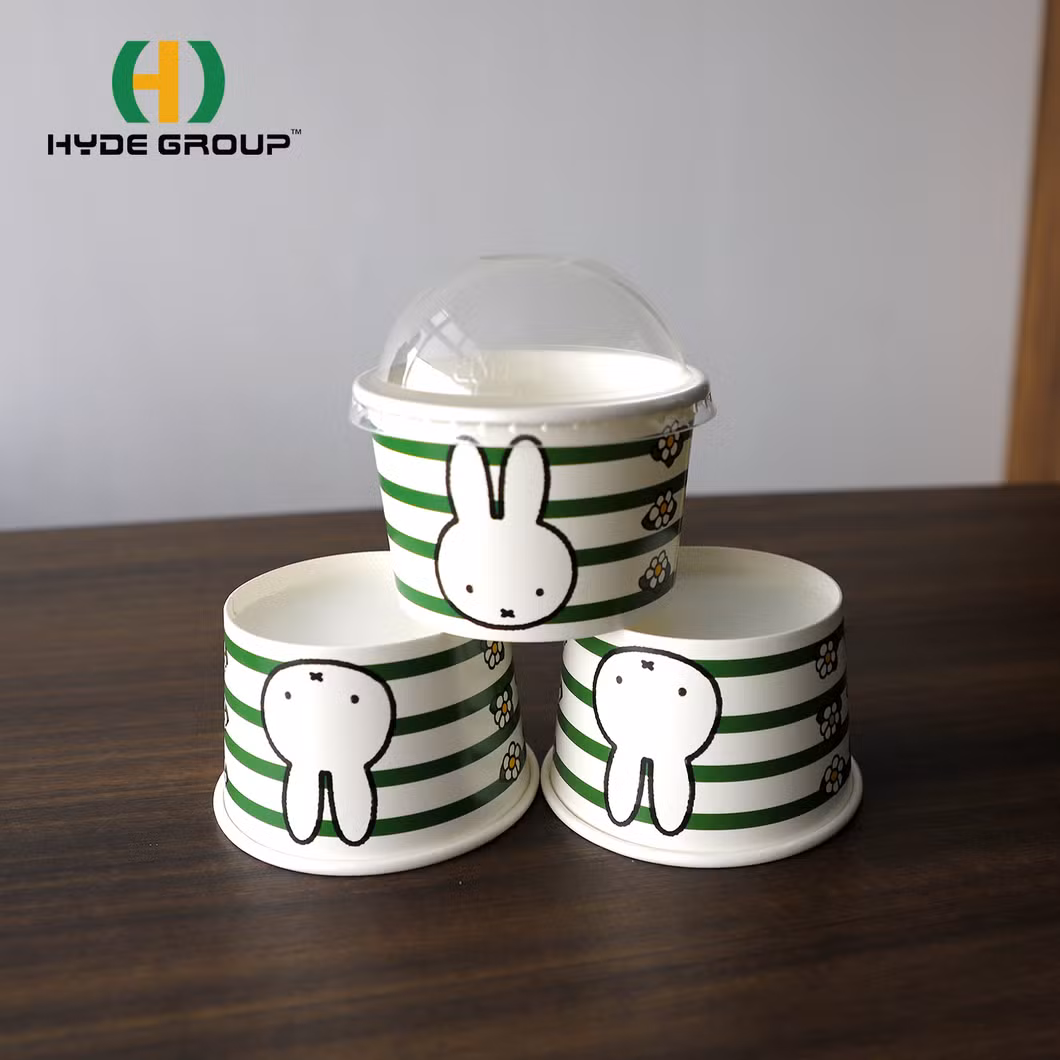 16oz/480ml Hot Sells Ice Cream Paper Cups Offset Print All Available Designs and Volumes