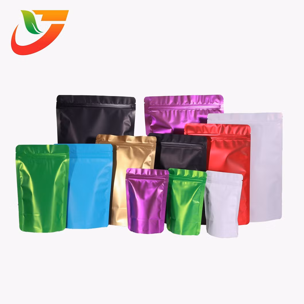 250g 500g 1kg Customized Sealable Ziplock Aluminum Foil Mylar Plastic Zipper Ziplock Coffee Packaging Bag